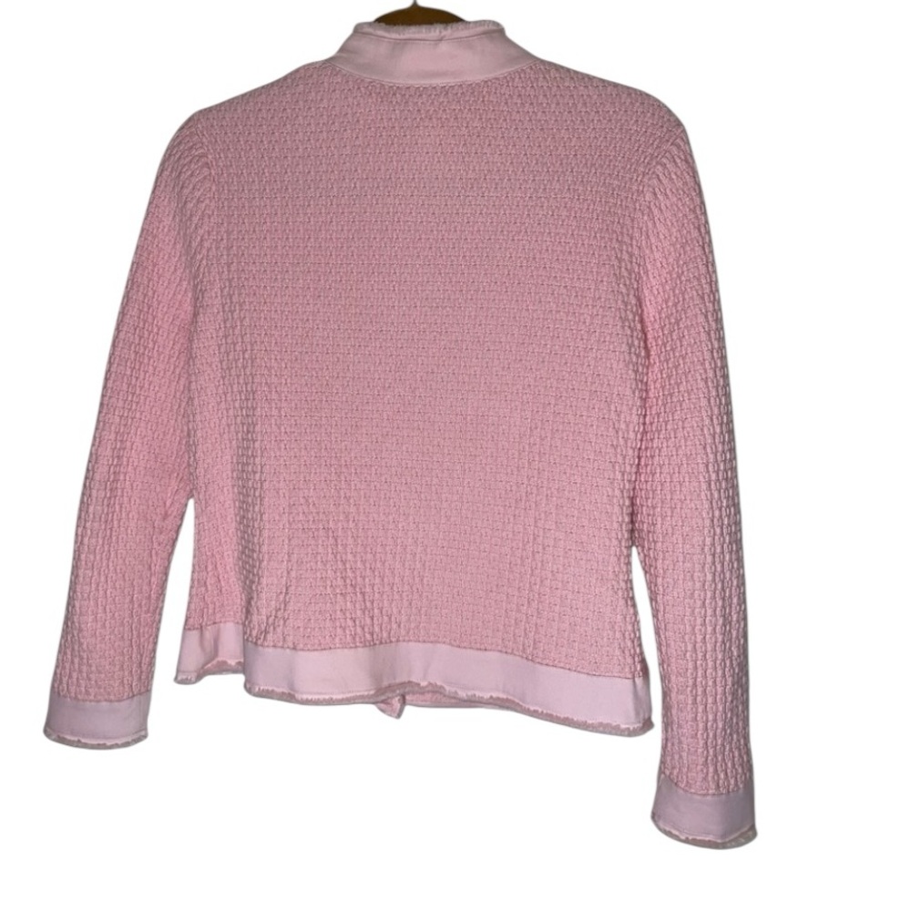 Talbots Textured Cotton Cardigan Size Small. GUC magnetic button front. - Picture 6 of 13